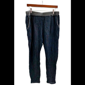 Barefoot Dreams Malibu Collection Crinkle Jersey Lounge Pants Black - Regular